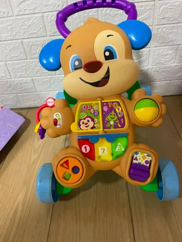 Andador para Bebê de Empurrar Musical Fisher-Price Aprender e Brincar Cachorrinho FRC78