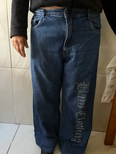     Calça BAW Jeans Azul Wide Leg Unissex