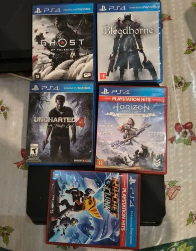 5 JOGOS PARA PS4 SLiM, Novos(Pouco usado)