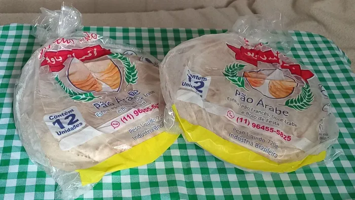 Pão sírio árabe 
