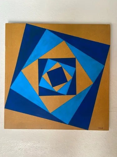 Quadro geométrico abstrato