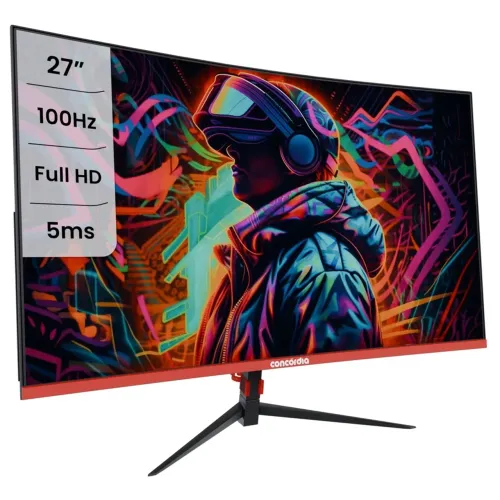 Monitor Concórdia Gamer Curvo CZ238F 23.8 100hz LED Full HD