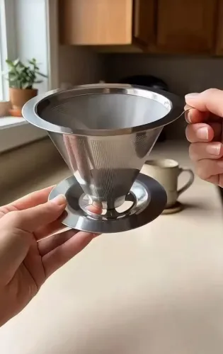 Coador de Café Inox - Chega de Filtro de Pano! ?