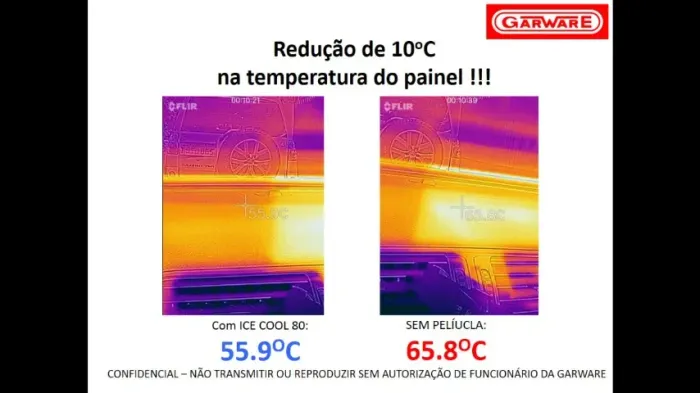 Película Automotiva IceCool Nanocerâmica Garware - Transparente para Parabrisa