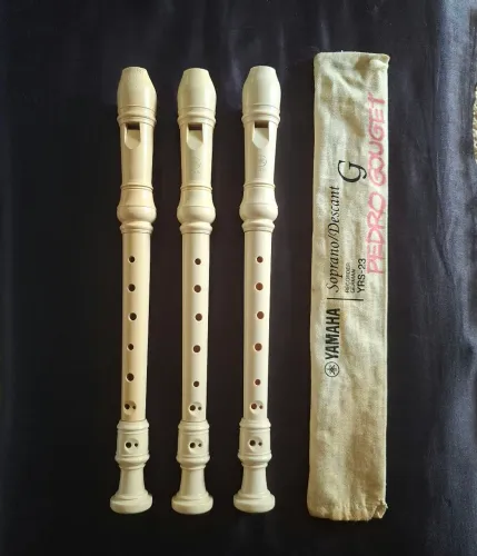 KIT 3 Flautas Yamaha Profissional - 3 pelo preço de 1