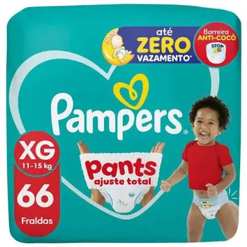 Fralda Pampers Panta XG 66 R$ 80,00