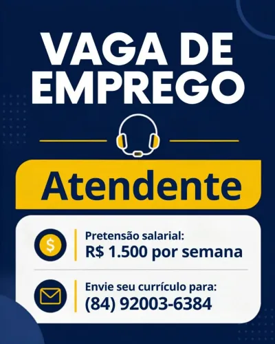 Vaga de emprego 
