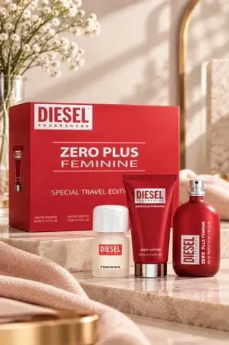 Kit Diesel Zero Plus Masculine Edt 75ml + 30ml + Deo 75ml