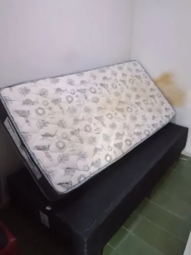 Cama box com colchão Ortobom 18cm solteiro