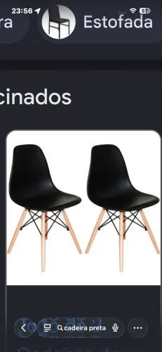 2 cadeiras pretas - para vender logo