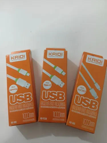 Cabo USB celular iPhone tipo c v8