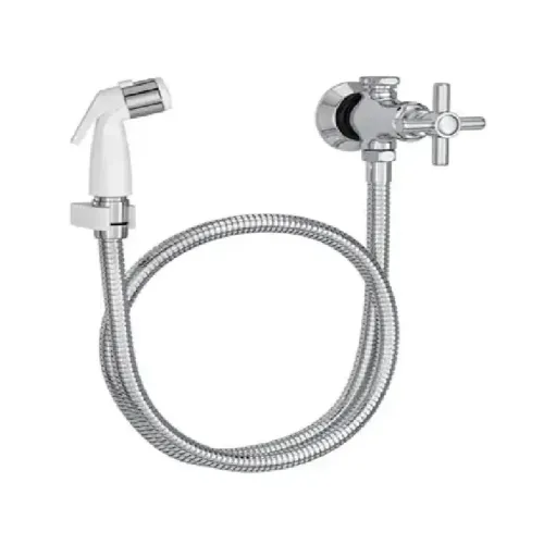 Ducha Higiênica Izy com Registro e Derivação Branco/Cromado - Deca