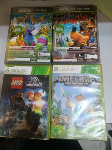 4 jogos x box 360 2 deles lacrados..banjo mesma produtora donkey kong