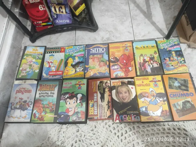 Lote VHS infantis (testados e funcionando)