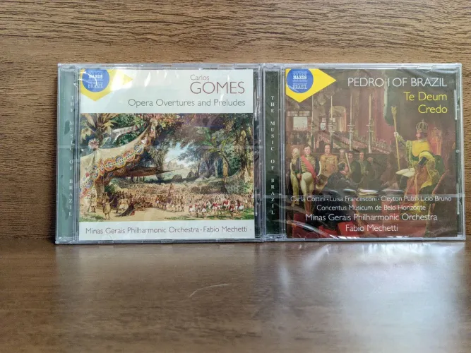 2 CDs de Música Clássica Brasileira - Naxos | Carlos Gomes e Pedro I do Brasil