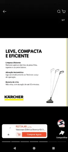 Vassoura Elétrica 