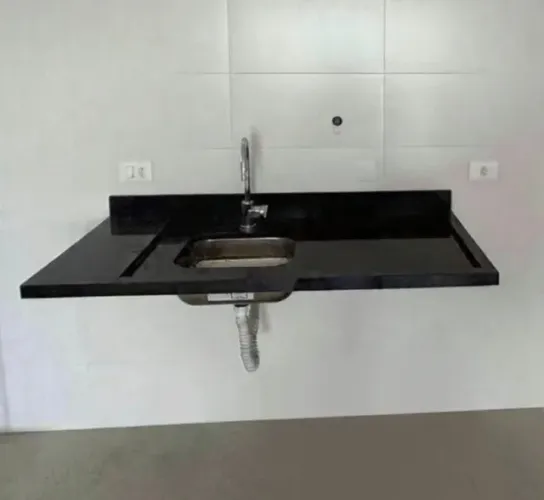 Bancada granito SEM USO + cuba embutida