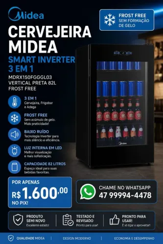 Cervejeira midea 82litros