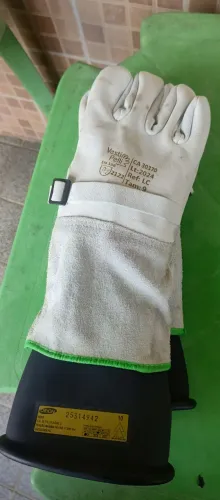 luva de alta tensão para eletricista 2 pares