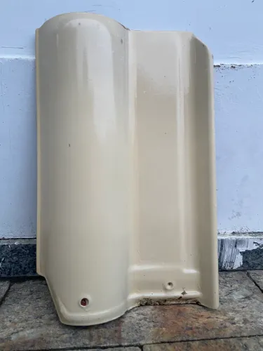 Telha de Cerâmica Esmaltada Branca - R$3,80 a unid.