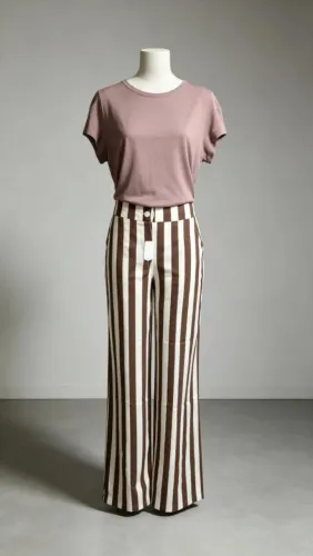 Calça listrada