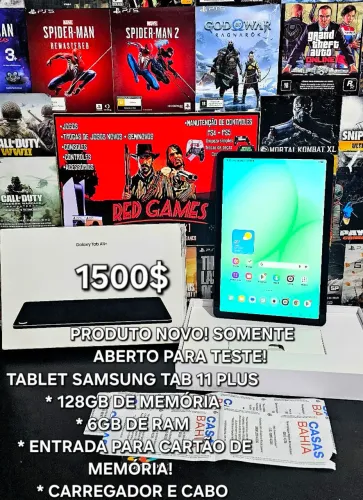 TABLET SAMSUNG TAB A11 PLUS NOVO! COM GARANTIA 