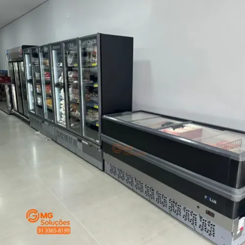 Expositor vertical e horizontal - refrigerados
