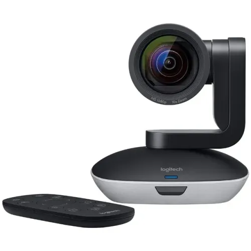 Webcam Logitech PTZ Pro 2 Full HD para Videoconferência (960-001184) - Lacrado na caixa!