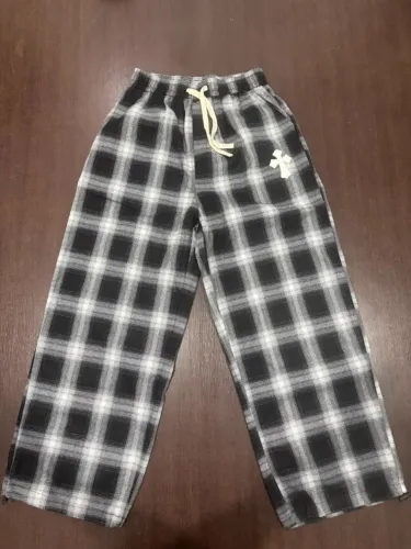 Calça Chrome Hearts nova xadrez preta e branca
