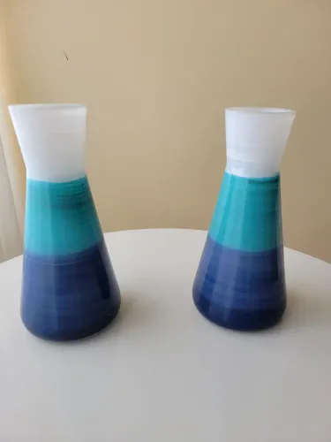 Vaso vidro azul