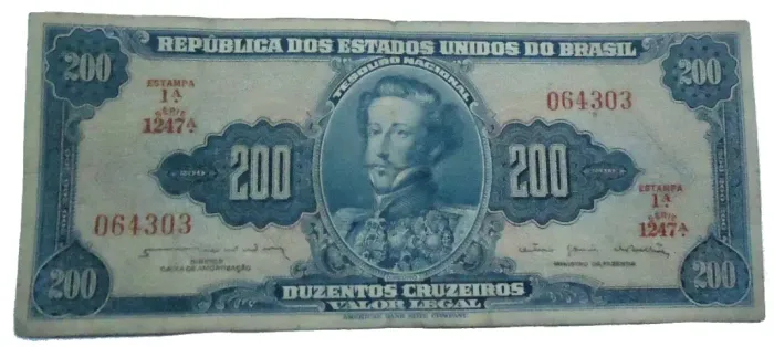 NOTA CÉDULA 200 Duzentos Cruzeiros 1943