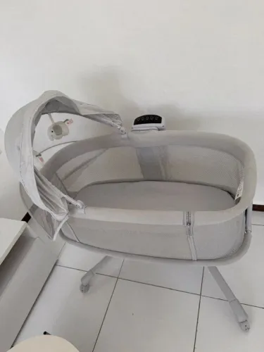 Berço mastela portátil 3 em 1 balanço automático