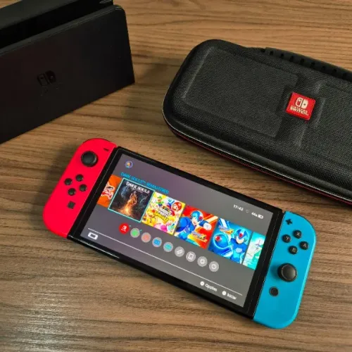 Nintendo Switch OLED (Destravado + 256 GB) c/ Garantia !!!