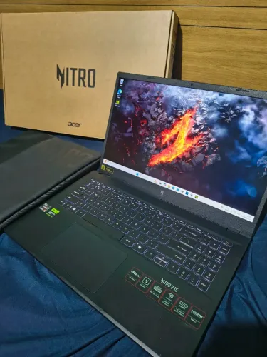 Acer nitro v15 RTX 4050 Ryzen 5 7535hs 16gb ddr5 512ssd notebook gamer c/ caixa