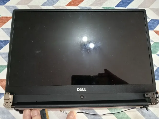 Tela completa LCD Display do Dell Inspiron 14 P74G com moldura tampa cabos e dobradiças