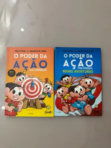 Kit 2 Livros O Poder da Ação para Crianças - Turma da Mônica