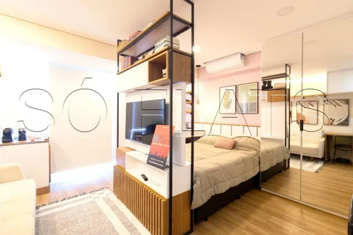 Studio disponível para locação Mobi One Liberdade contendo 30m² próximo ao Metrô São Joaqu