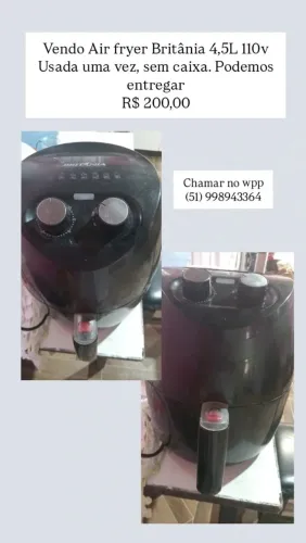 Air fryer Britânia 4,5L 110v