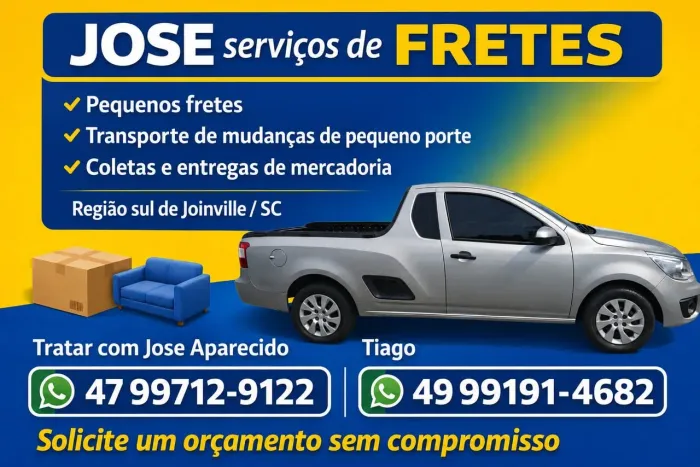 Frete partir de 39,00 joinville região