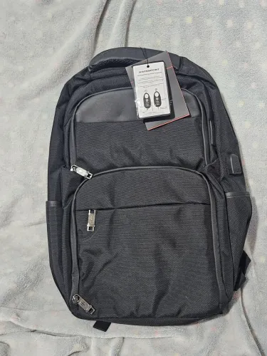 Mochila Notebook Swissport Usb Executiva Cadeado Faculdade Preta Preto