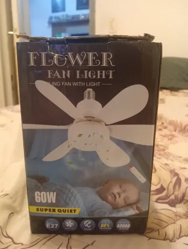 Lâmpada com ventilador