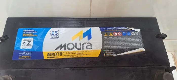 Baterias Automotivas 90 Amperes Moura Hr