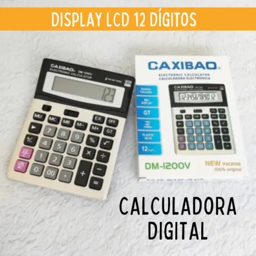 Calculadora Digital LCD 12 Digitos _ EL06