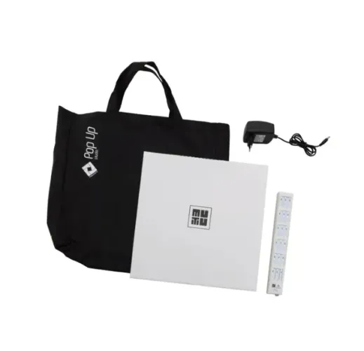 Mini estúdio fotográfico portátil Mutu 35 cm com iluminação LED para foto de produtos