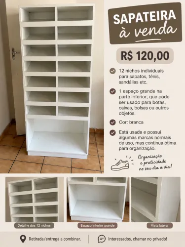 SAPATEIRA À VENDA