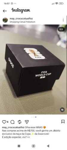 Jibbitz da Taça da Copa (Swarovski)