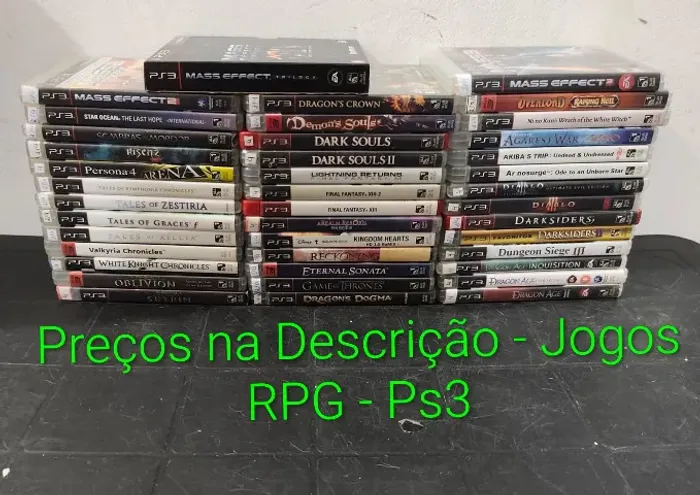 Jogos de RPG Ps3 - Ac cartão e Olx pay (temos outros jogos) Preços na descrição 