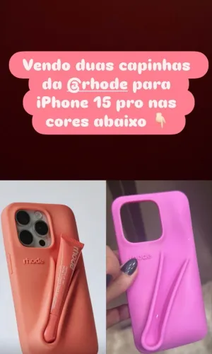 Capa de iPhone 15 pro da rhode