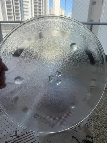 Prato de vidro de microondas