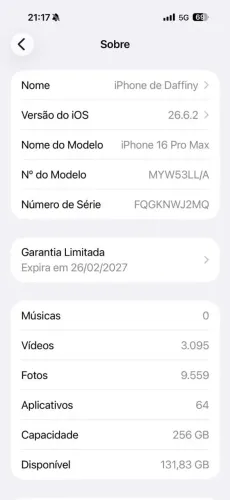 iPhone 16 pro Max 